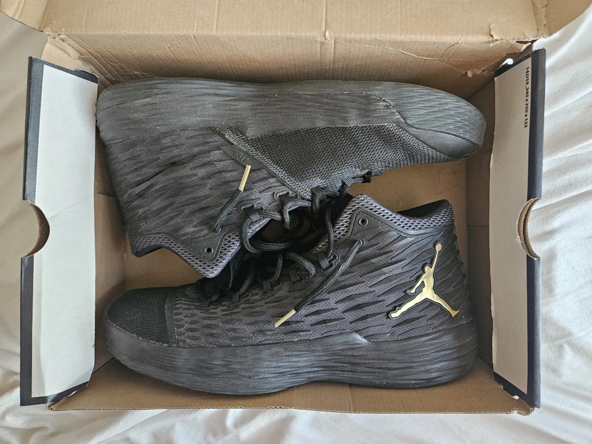 Jordan Melo M13 Black Metallic Gold for Sale | Authenticity