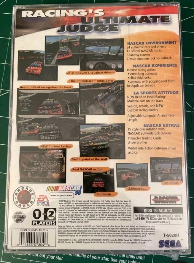 🪐 SEALED 🚘 Nascar 98 🪐 Sega Saturn 🪐 1997 - Image 2 of 4