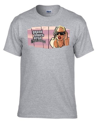 GTA 5 Grand Theft Auto 5 Rockstar San-Andreas Grau Kinder T-Shirt -287_GR-Kids