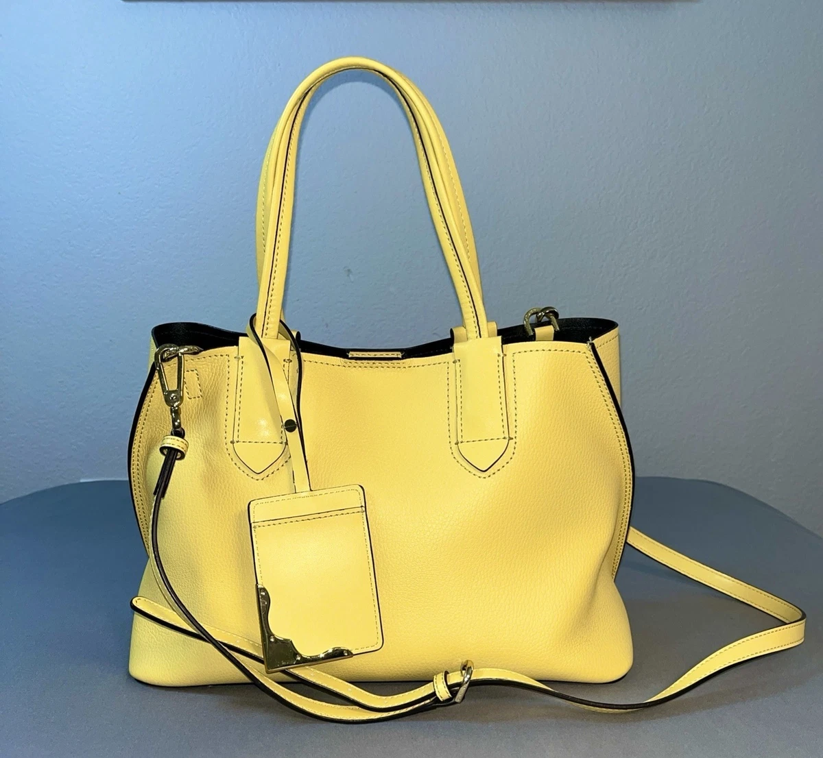 Calvin Klein Leather Exterior Yellow Bags & Handbags for Women for 