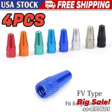 4pcs Aluminum Alloy Presta Valve Caps   Dustp...