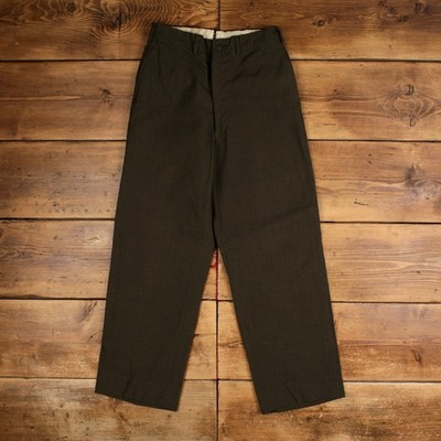 Vintage Militärhose Hose 29x29 OG Herren Straight Grün Wolle