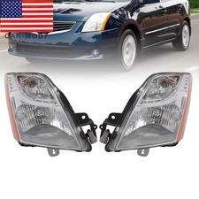 For 2010 2011 2012 Nissan Sentra Halogen Headlights Light Left+Right Side