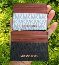 Women Michael Kors Jet Set Travel Card Holder Wallet