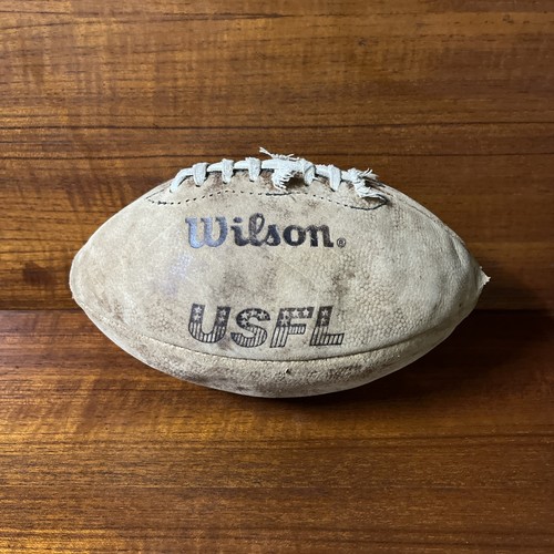 USFL 1983-85 Wilson Leather Football Chet Simmons Commissioner Vintage