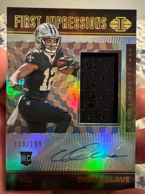 2022 Panini Illusions - First Impressions Autographed Memorabilia Chris Olave...