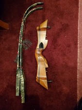 Vintage Black Widow #3397 Takedown Recurve Bow 66lbs At 30" 64" Length