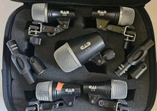 CAD Audio Stage7 7 Piece Drum Mic Pack Kick Mic Snare Mic 3 Tom Mics Condenser