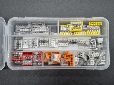 Wago Klemmen Serie 2273 Steckklemmen inkl  2773-2401 Durchgangsverbinder 76 tlg