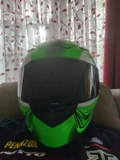 Green Adult Full Face Motorcycle Helmet DOT UTV ATV 3XL 4XL Quick Release