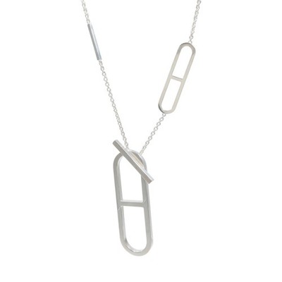 HERMES Ever Chaine d Ancre Necklace 925 Sterling Silver