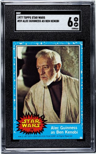 1977 Topps Star Wars #59 Alec Guinness as Ben Kenobi — SGC 6