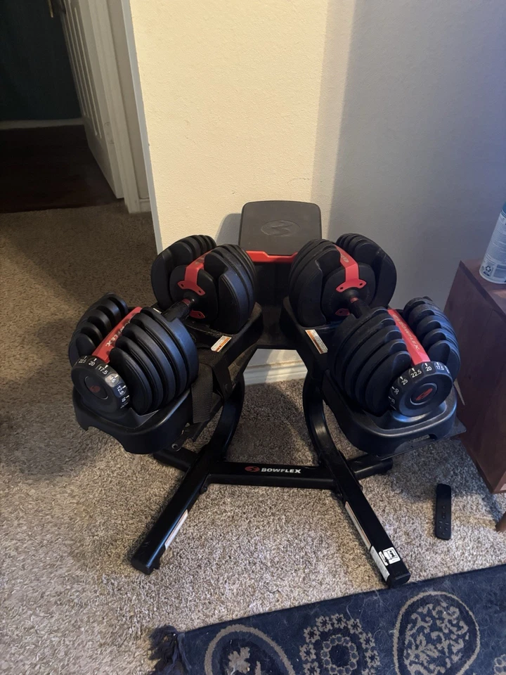 Mancuernas Bowflex SelectTech 552 con soporte Foto 4 de 4