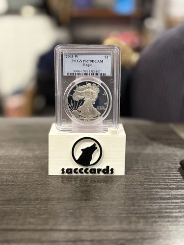 2003 1oz W Proof American Silver Eagle $1 PCGS PR70 CAM 🦅