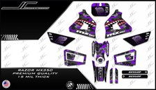 Razor MX350 NEW MODEL graphics kit decals THICK AND HIGH GLOSS