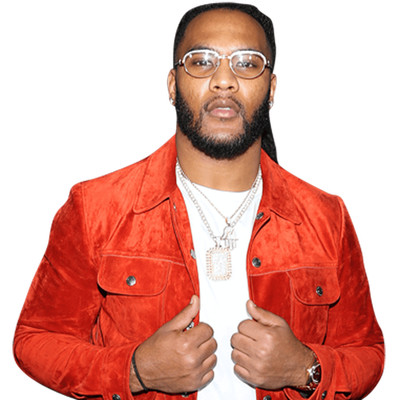T.J. Ward (rote Jacke) Half Body Buddy Cutout