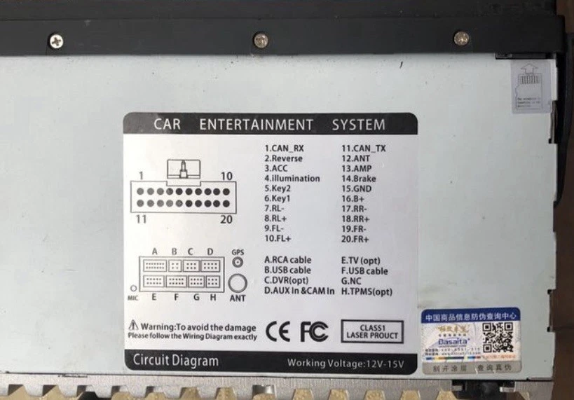 Autoradio universale Dasaita 2 din carplay - Immagine 4 di 4