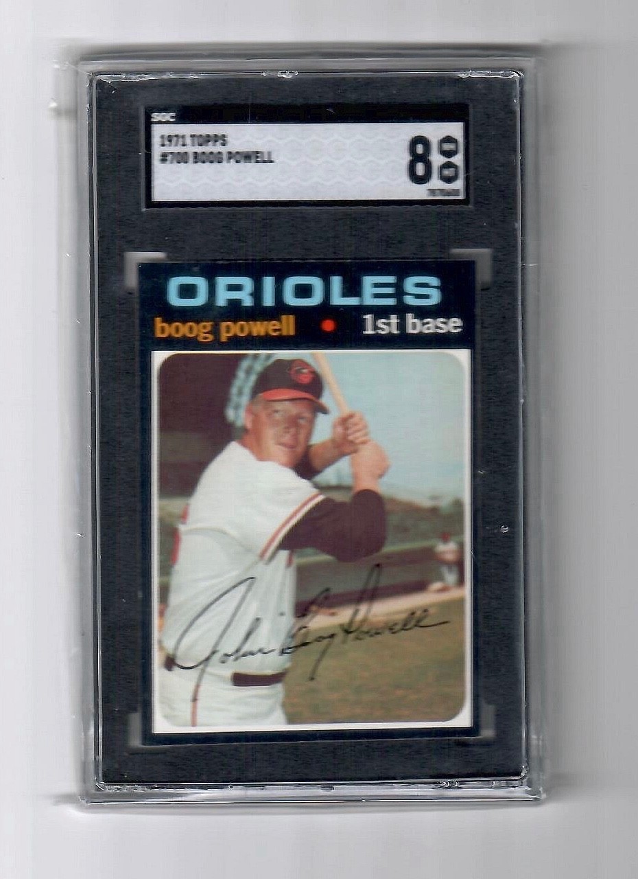 1971 Topps #700 Boog Powell Baltimore Orioles SGC 8 NM-MT Beauty