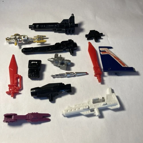 Vintage 1980's Transformers G1 - Weapons Accessory Lot - 13 Pieces