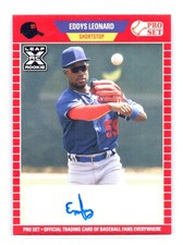 2021 Leaf Pro Set Baseball #PS-EL1 Eddys Leonard Autographs XRC Rookie Prospect