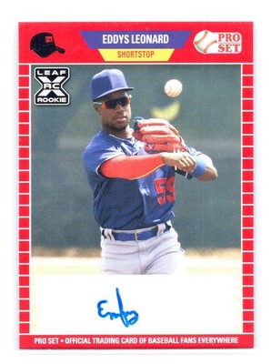 2021 Leaf Pro Set Baseball #PS-EL1 Eddys Leonard Autographs XRC Rookie Prospect