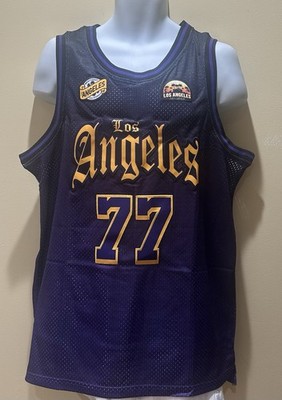 LA Lakers Luka Donic LA Lakers#77 Purple & Gold  City Of Angeles  jersey Sz XL