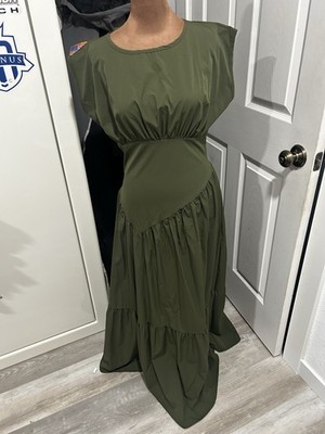 Size Small Olive Green Long Dress . Source Unknow