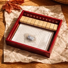 Shut the Box Dice Game Numbers Theme Complete Game Includes Dice Ages anything