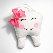 Lillian Rose Tooth Fairy Pillow with Pink Bow