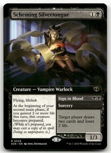 Scheming Silvertongue (Extended Art) 329/444 Secrets of Strixhaven