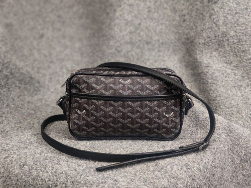 Goyard Cap vert pm shoulder Crossbody Bag in black monogram unisex