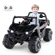 12V Kids Ride on Truck with Remote Control Slow Start Safety Belt Rear Storage