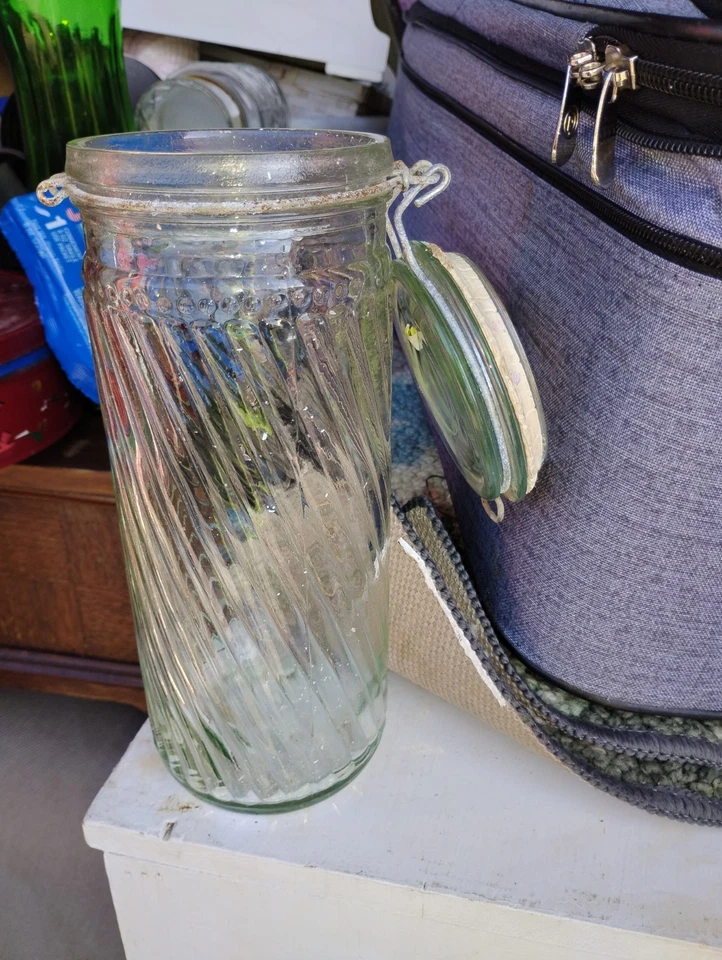 Rare LARGE 2 Lb JUMBO Peanut Butter jar w/ ELEPHANT FRANK Tea Spice Co - Image 3 of 3