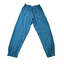 Babaton Aritzia Womens Jogger Pants Size M Teal Pull On Tapered Ankle