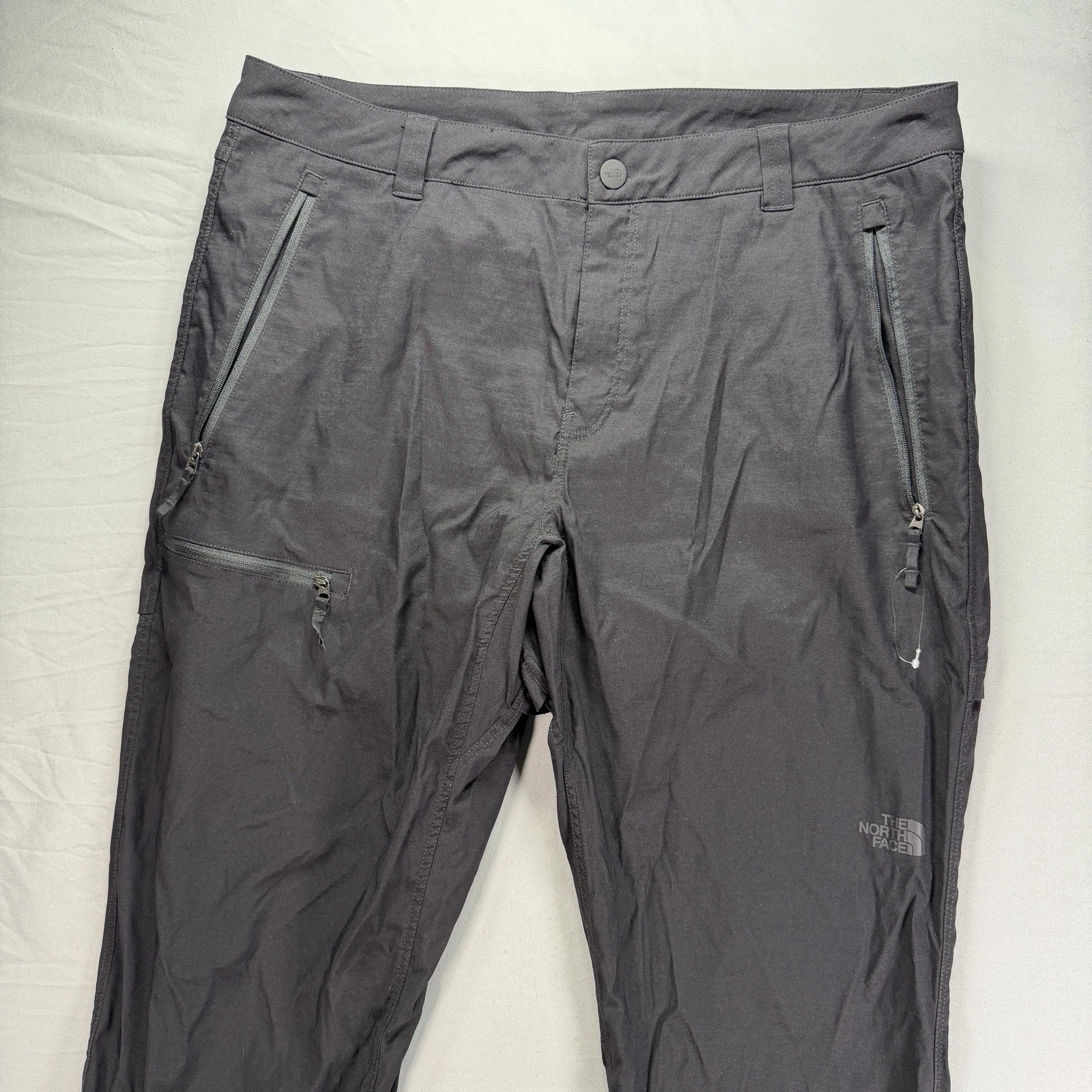 The North Face Flashdry Pants Mens 36x32 Black Nylon Performance Hike Camp