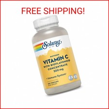 SOLARAY Buffered Vitamin C 500mg - with Bioflavonoids, Rose HIPS and Acerola Che