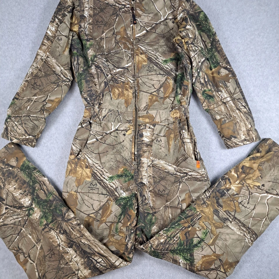 Game Winner Realtree Xtra Camo Coveralls Mens Small Insulated Full Zip - Image 3 of 4