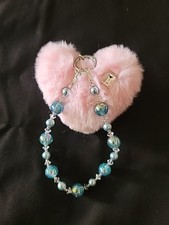 Phone Strap Chain Wrist Rhinestone Butterfly Beads Charms