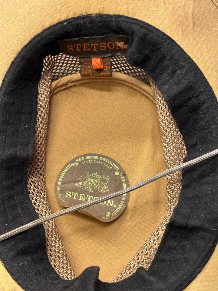 Stetson Hat Cowboy Mesh XXL Large Tan Nylon Outdoor Sun Hiking Fishing Mens - Image 3 of 4