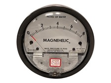 Dwyer 2008C Magnehelic 8 in WC Low Differential Pressure Gauge w/ 1/8 in Port