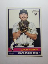 2025 TOPPS HERITAGE HIGH NUMBER ZACH AGNOS BICENTENNIAL ROOKIE CARD /200