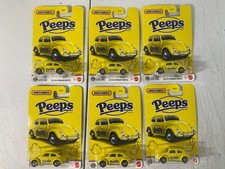 6 Lots Matchbox  1962 VOLKSWAGEN Beetle “Peeps” —-Easter-- YELLOW 2/5 NEW SEALED