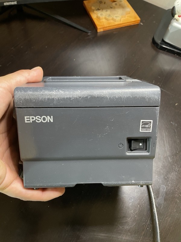 Epson TM-T88V Receipt Printer M244A  w/ Power Supply Ethernet connect (Not USB)