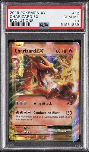 2016 POKEMON XY EVOLUTIONS #12 CHARIZARD EX PSA 10