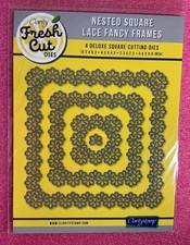 Clarity Fresh Cut Dies ?Nested Square Lace Fancy Frames?