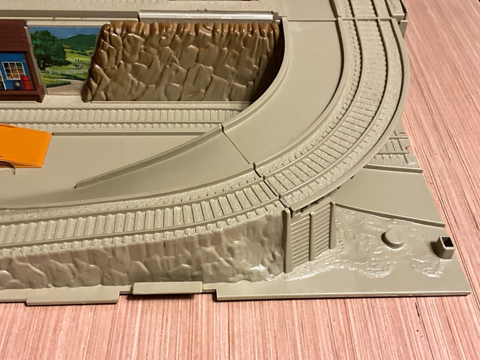 Hot Wheels Railroad Freight Yard Play Set WITH Box & Instructions NO ACCESSORIES