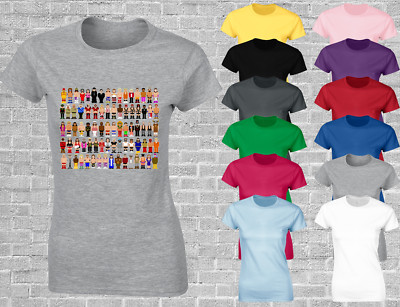 RETRO WRESTLER DAMEN T SHIRT WRESTLING TOP 90ER DESIGN COOL LUSTIG GESCHENKIDEE FAN