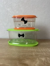 Prepworks by Progressive Food Storage Containers Clear Plastic Air Vent Set of 2