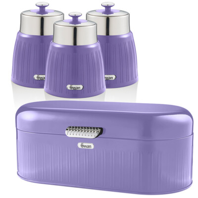 Storage Jars Purple Tea Coffee Sugar Canisters Wofedyo