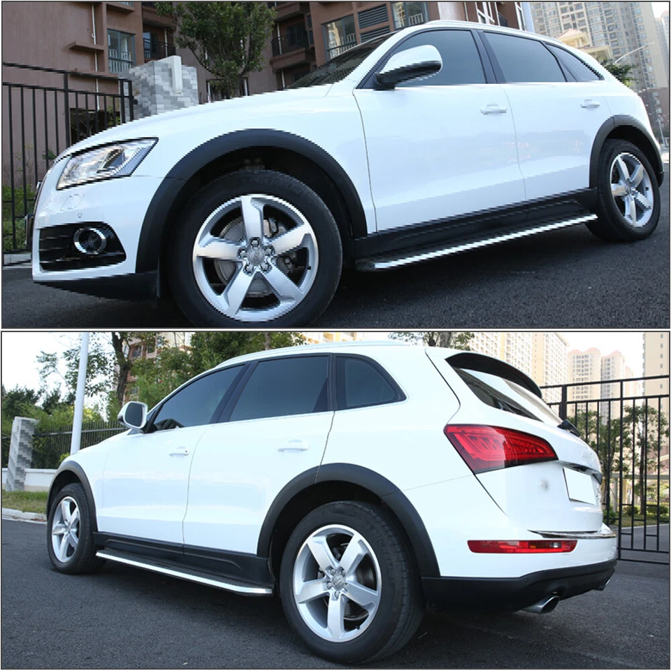 10 PIEZAS Guardabarros Llamaradas Arco Rueda Cejas Cubiertas Anchas Aptas para Audi Q5 2009-16 Gris Foto 4 de 4